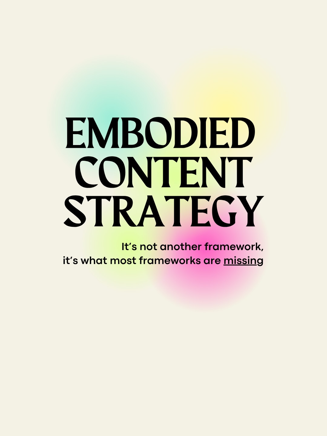 Embodied Content Strategy